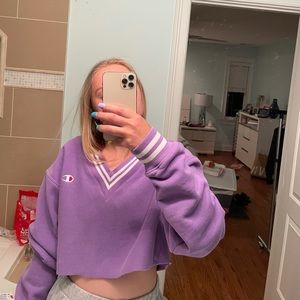 Cropped Champion Crewneck